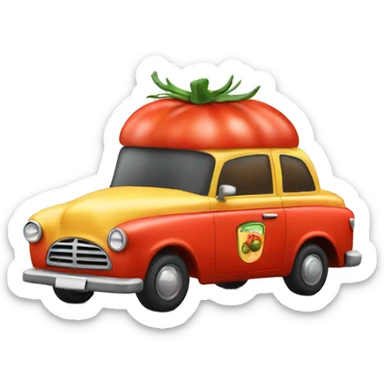 Tomato taxi sticker