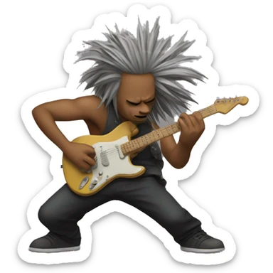 Headbanging sticker