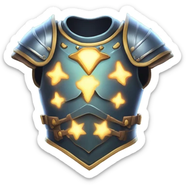 magical glowing torso armor sticker