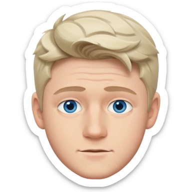 Niall Horan with blue eyes sticker