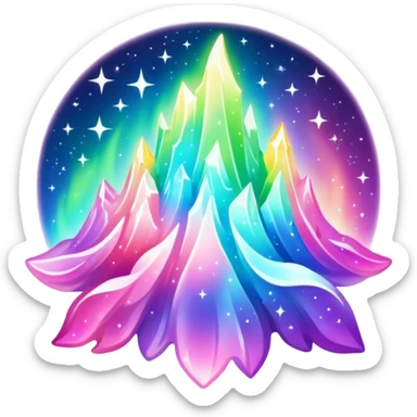 Shiny Epic Sparkly Aurora NFlame sticker