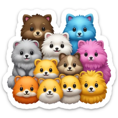 Cute animali sticker