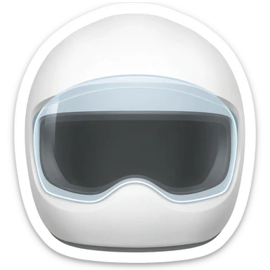 Puedes hacerlo emoji  de un casco blanco sticker
