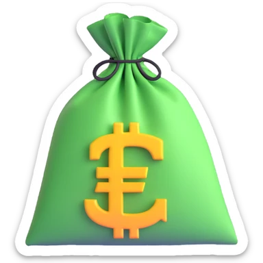 money bags with euro symbol sticker