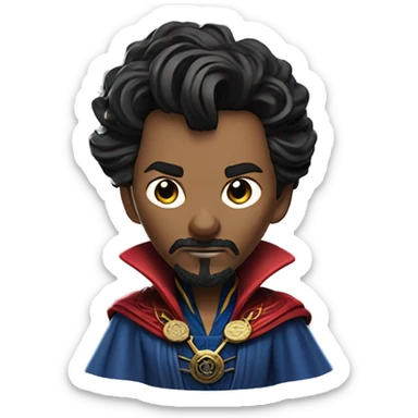 Doctor Strange, casting a spell in hyper-realistic style sticker