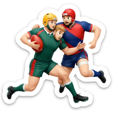 a rugby tackle sticker