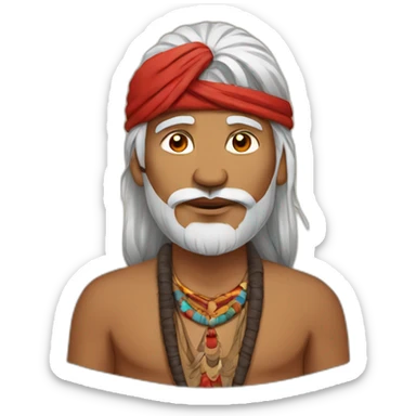 Indian tribe leader sticker
