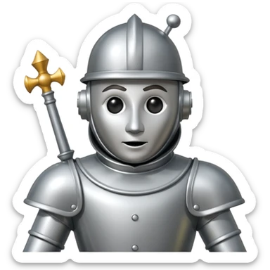 the tin man from the wizard of oZ sticker