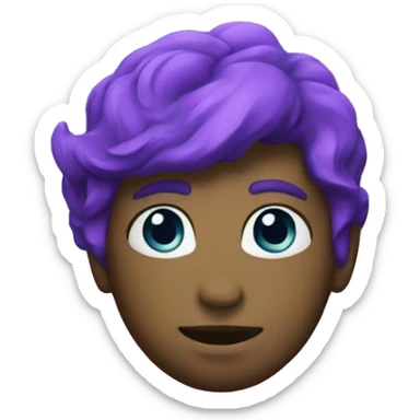 Purple galaxy potal sticker