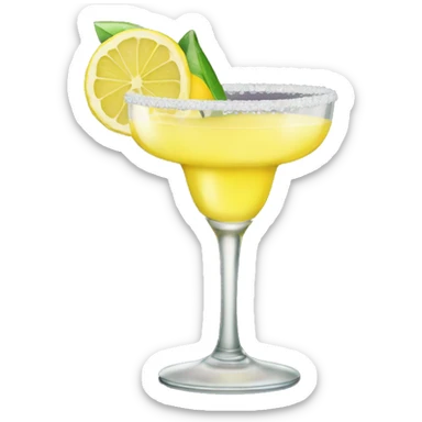lemon drink margarita glass sticker