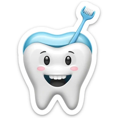 dental floss picks  sticker