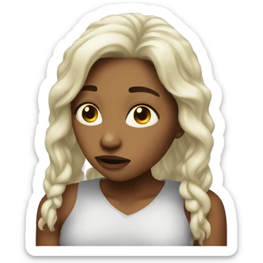 Woman is cry sticker