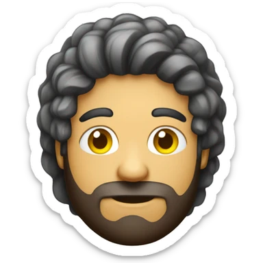 Mann mit ukrainischer Flagge in den händen dunkle Haare sticker