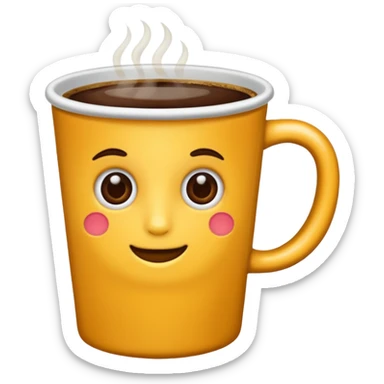 Taza de cafe sticker