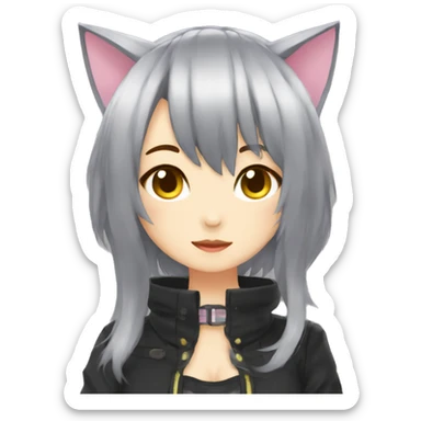 Neko-sama the femboy sticker