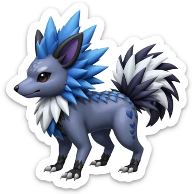 Shiny Zigzagoon-Absol-Noibat-Trico-Hybrid (Full body) sticker