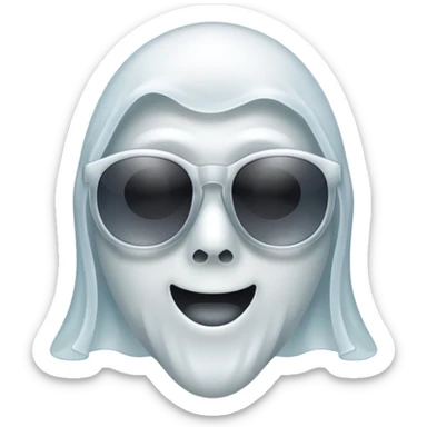 Ghost eith sunglasses sticker