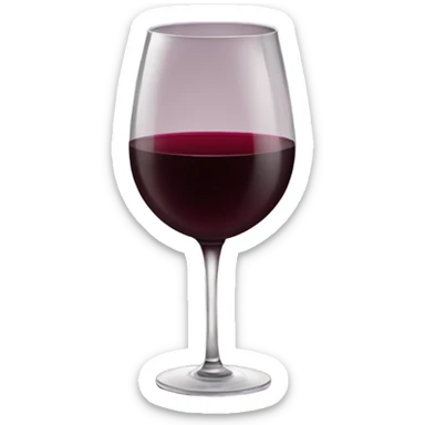 Red wine sticker