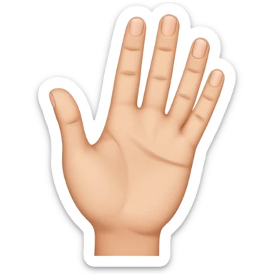 make a hand like the regular one but make it an L shape with the finger and thumb  sticker