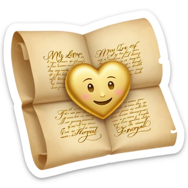 My love for you is eternal  sticker