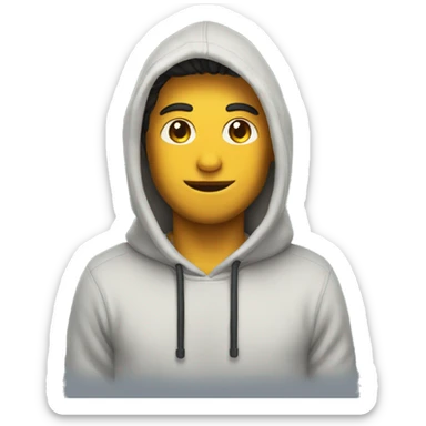 Chico con sudadera gap sticker