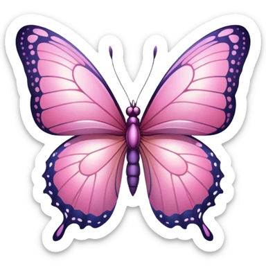 🦋 this emoji in pink sticker