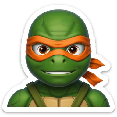 Mikey the teenage mutant ninja turtle sticker