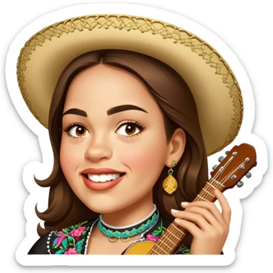 Mariachi Guitarist sticker