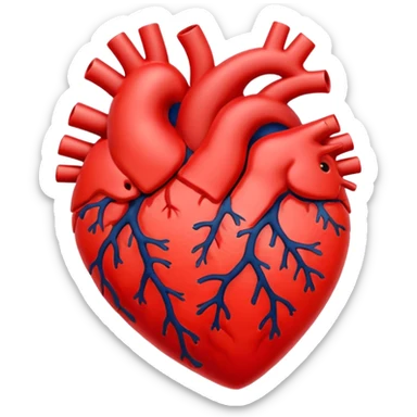 heart with a velvet coral center sticker