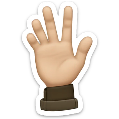 Pointer finger with a bit of gojo jacket sticker