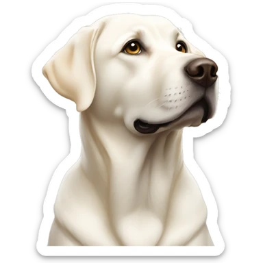 vibe white labrador sticker