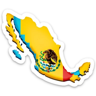 mexico mapa sticker