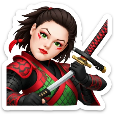 Daring Samurai sticker