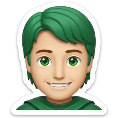 Lloyd garmadon from  LEGO Ninjago if he was humanized, emoji style sticker