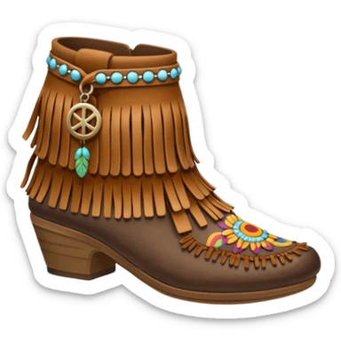Hippie shoes sticker