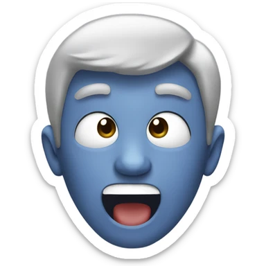 Mewing person sticker