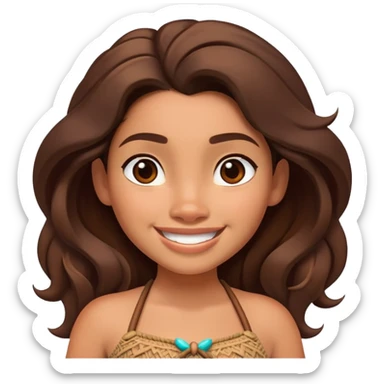 Moana standing sticker