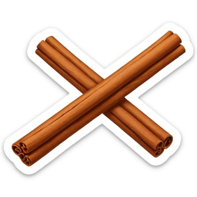 Cinamon Stick, ultra realistic, 4K, ios emoji, single sticker