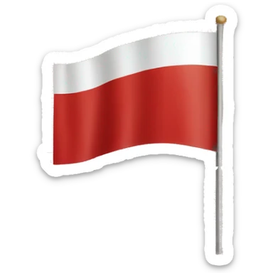 White red white belarussian flag sticker