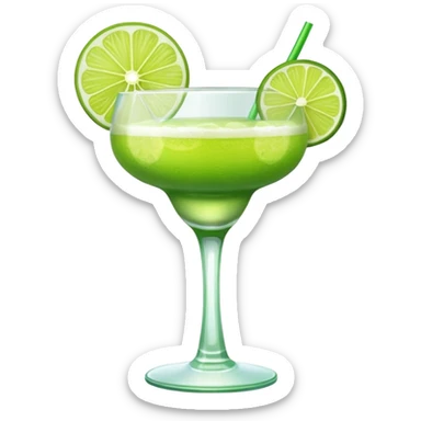 Mach mir einen Lime Sour Cocktail und nimm ein schönes glas sticker