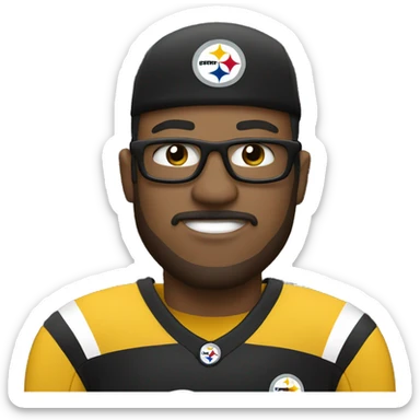 Steelers fan sticker