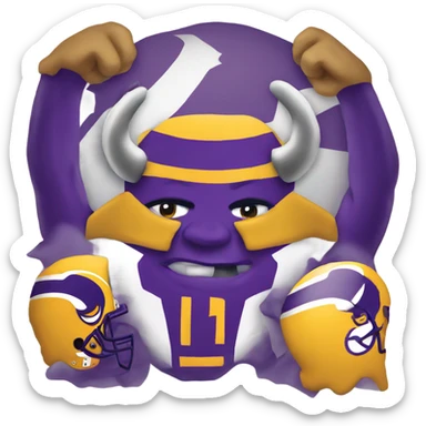 Minnesota Vikings logo sticker