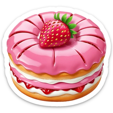 Strawberry Glaze Pastries
 sticker