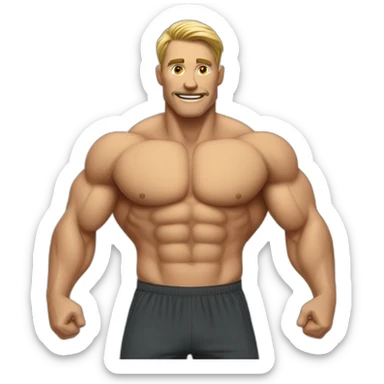 Sport de musculation sticker