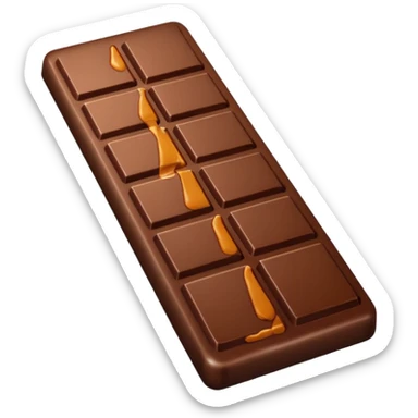 Depict a chocolate as emoji sticker