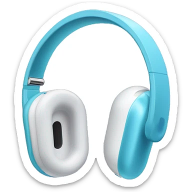 Blue AirPods Max sticker