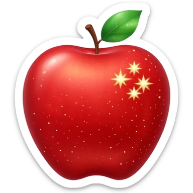 apple-emoji like stardust sparkles sticker