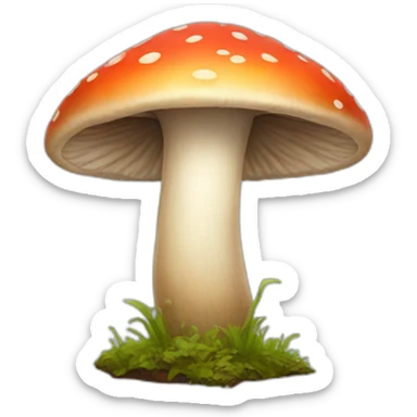 Mushroom-person sticker