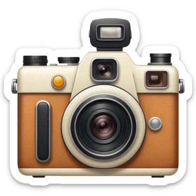 aestetic camera cottage core sticker