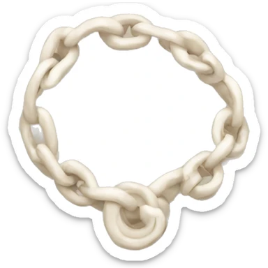 Ancient Greek Chain, Off-white sticker